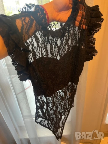 Блузка боди дантела, снимка 3 - Корсети, бюстиета, топове - 50547778