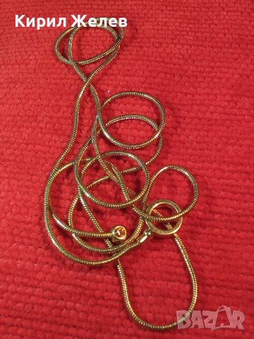 МНОГО ФИНО КРАСИВО и ПОЗЛАТЕНО СИНДЖИРЧЕ със СКЪПОЦЕННИ КАМЪЧЕТА ВЕРИЖКА КОЛИЕ НАКИТ ПОЗЛАТА 37851