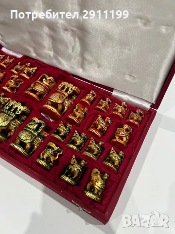 Антикварен индийски шах, снимка 3 - Шах и табла - 53333779