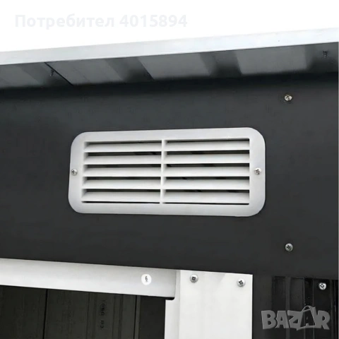 Метална градинска къща за инструменти с вентилация и заключване, снимка 10 - Други инструменти - 53108162