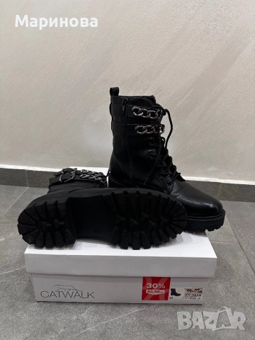 Черни боти Catwalk, снимка 2 - Дамски боти - 52627068