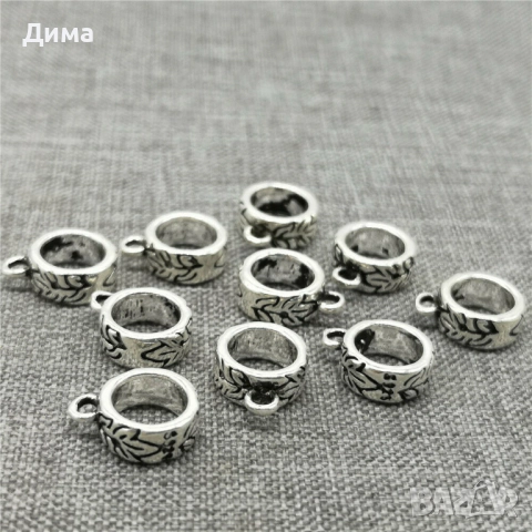 4-17лв. Талисмани 925 Стерлингово Сребро тип Пандора-за гривни.Различни модели,размери,различни цени, снимка 18 - Бижутерийни комплекти - 32836101
