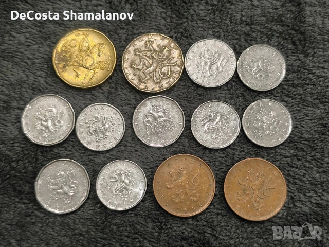 Чешки монети крони от 1993-2012г