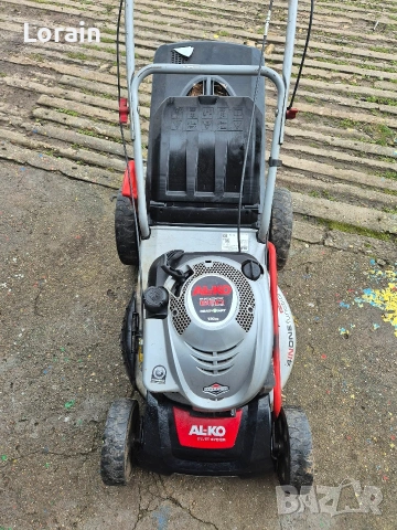 Бензинова косачка"AL-KO" с кош (190cc), снимка 7 - Градинска техника - 53675850
