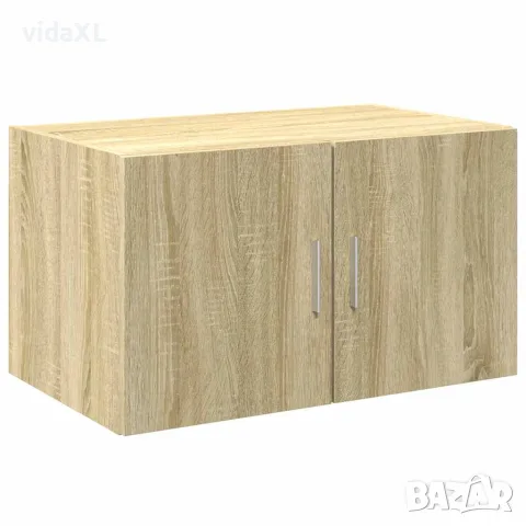 vidaXL Шкаф за съхранение, дъб сонома, 70x42,5x225 см, инженерно дърво, снимка 4 - Бюфети - 56146889