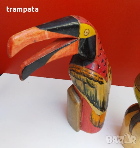 НАЙ ДОБРАТА ОФЕРТА Сет 3 фигури от Балсово дърво, Еквадор , снимка 2 - Статуетки - 53181908