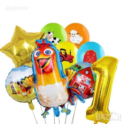 Парти сет Фермерски животни, снимка 3 - Други - 41857720