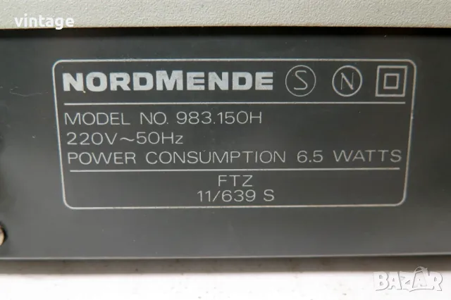 NORDMENDE HiFi tuner TU 1001, снимка 7 - Други - 49274380