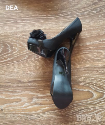 Черни обувки на ток 38н-30лв НОВИ, снимка 5 - Дамски обувки на ток - 41105287