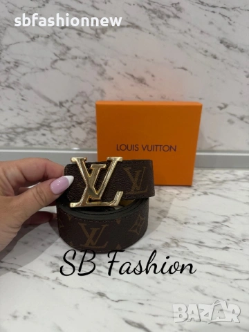 Louis Vuitton колан естествена кожа в кутия