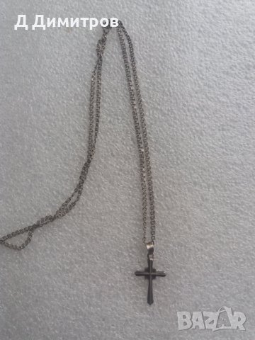 Православен сребърен кръст 925 с верижка!, снимка 1 - Антикварни и старинни предмети - 40761651
