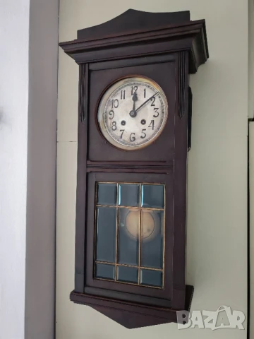 Стар стенен часовник. , снимка 2 - Антикварни и старинни предмети - 50807198