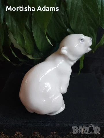 Статуетка бяло мече, ЛФЗ, снимка 2 - Колекции - 50943679