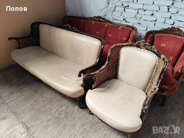 Барокови гарнитури за реставрация, снимка 3 - Дивани и мека мебел - 51946662