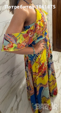 Ефирна дълга рокля, снимка 3 - Рокли - 50943529