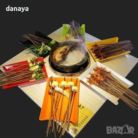 6451 Правоъгълна тава за шишчета и скара, снимка 4 - Съдове за готвене - 53676969