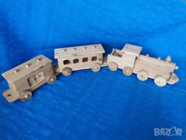 Ретро дървено влакче , снимка 2 - Антикварни и старинни предмети - 50535543