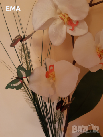 Цветя изк. 3бр Букети композиции - Лалета/Пролет/Орхидеи, снимка 5 - Изкуствени цветя - 36197096