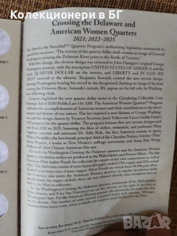 ЧИСТО НОВ АЛБУМ ЗА АМЕРИКАНСКИ КУОТЪРИ AMERICAN WOMEN“, снимка 6 - Нумизматика и бонистика - 52708764