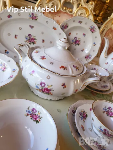 Немски сервиз за хранене и кафе/чай Reichenbach , снимка 2 - Сервизи - 50016149