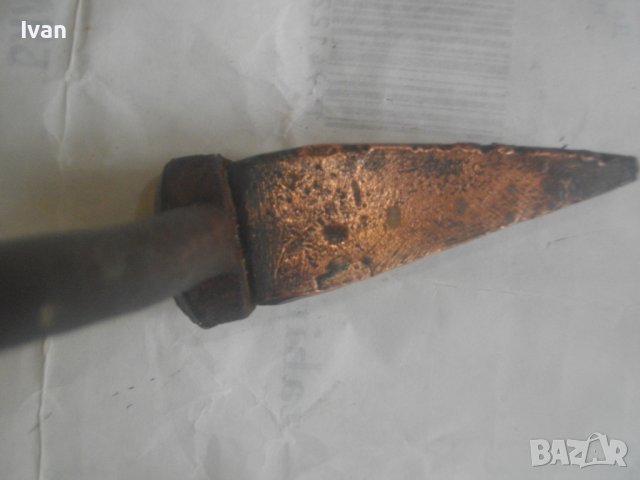 Ръчен Голям Масивен Поялник 49 см За Ръчно Запояване Мед/Бакър-Старо немско качество стария материал, снимка 7 - Поялници и запояване - 44493379