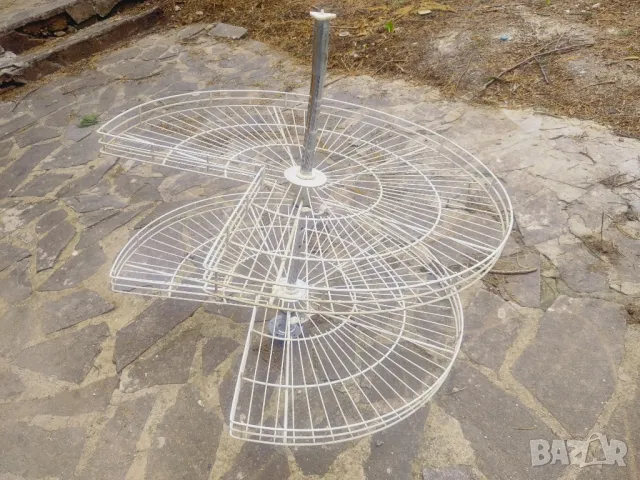 Въртящ 3/4 механизъм БЯЛ за ъглов шкаф , снимка 3 - Шкафове - 49895207