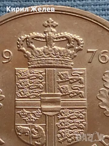 Монета 5 крони 1976г. Дания Маргрет втора за КОЛЕКЦИОНЕРИ 40425, снимка 3 - Нумизматика и бонистика - 42697298