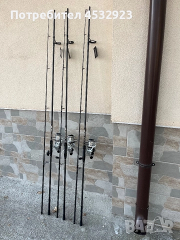 шаранджийски комплект три въдици три макари osako, снимка 2 - Въдици - 52312783