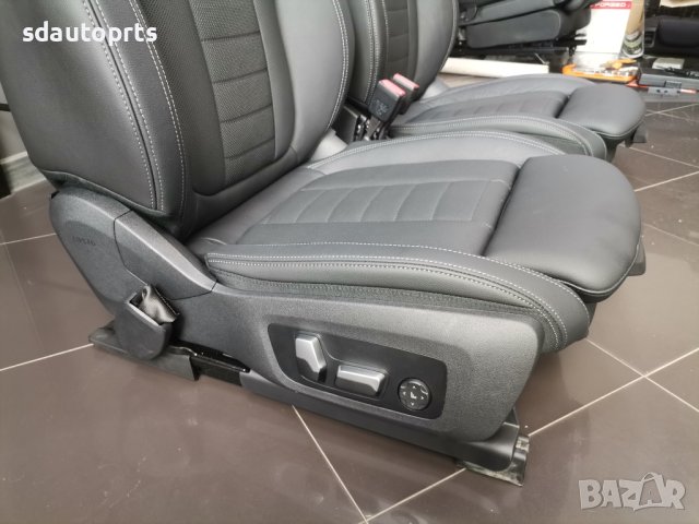НОВ К-т Sport Салон BMW i4 G26 M50 Черна Кожа Сив Шев Leather Vernasca MAH7, снимка 4 - Части - 41539119