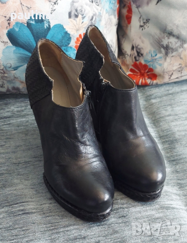 Естествена кожа / дамски обувки на платформа "Ixos" / номер 37 / 38, снимка 4 - Дамски елегантни обувки - 44924148