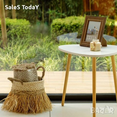 Холна маса, МДФ, триъгълна, маса за балкон, 48см