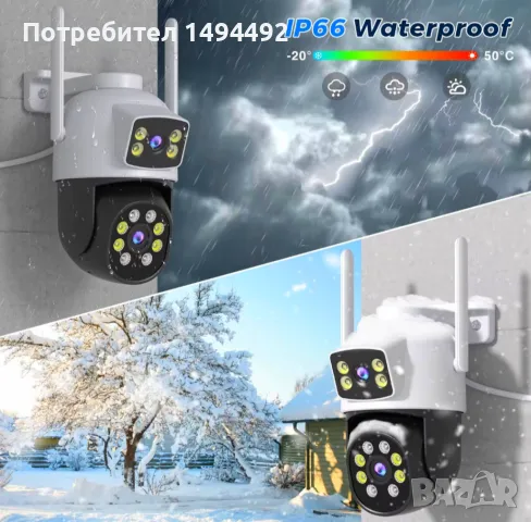 външни камери за видеонаблюдение, снимка 2 - IP камери - 47655402