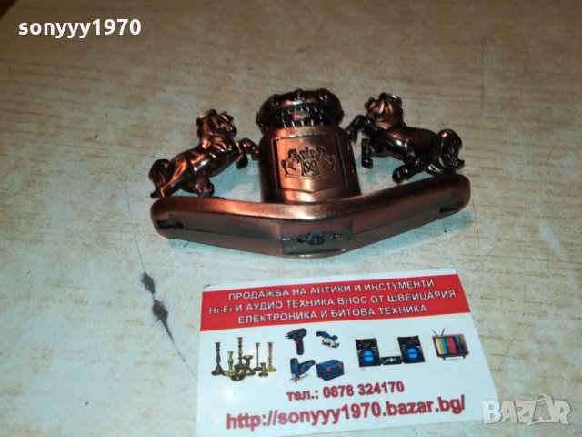 МЕТАЛНА ЗАПАЛКА С КОНЕ-ВНОС ФРАНЦИЯ 0402221247, снимка 12 - Колекции - 35669537