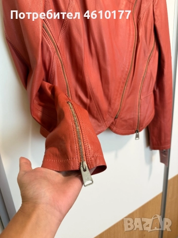 Ново дамско кожено яке естествена кожа л/хл, снимка 3 - Якета - 51909844
