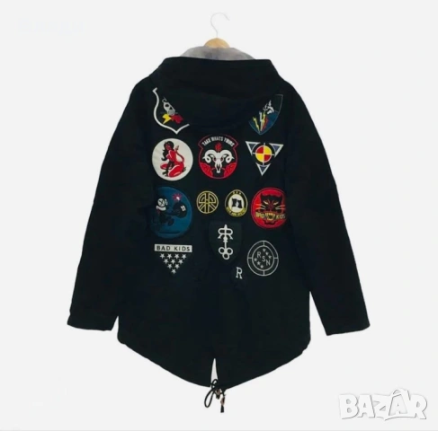 Мъжко яке REASON BRAND Affiliated Fishtail Parka в черно размер XL