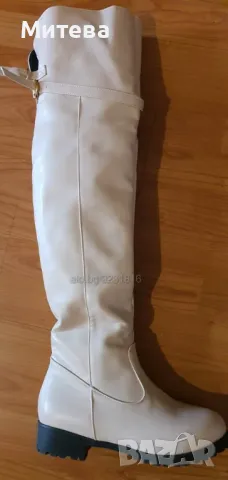 Нови чизми - телесен цвят, снимка 5 - Дамски ботуши - 48772980