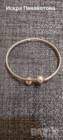Продавам дамска сребърна регулируема гривна, проба 925, 8 гр., снимка 7 - Гривни - 41814166