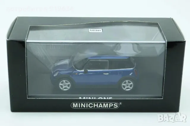 Продавам метална количка MINI One R50 на Minichamps в мащаб 1:43, снимка 2 - Колекции - 41387799