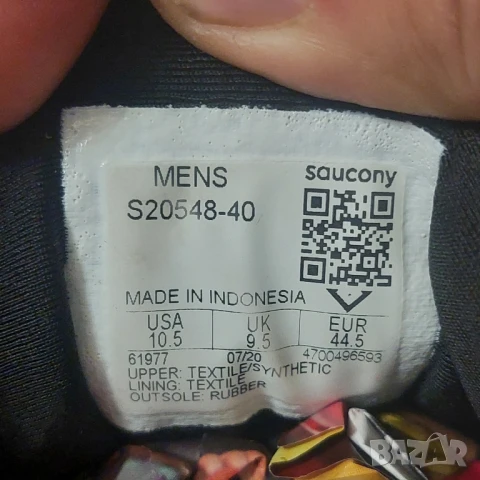 маратонки Saucony Guide 13 'Black White' номер 44 ,5 , снимка 6 - Маратонки - 50554806