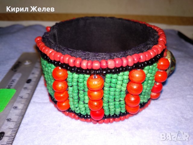 СТАРИННА МЪНИСТЕНА БЕРБЕРСКА ЕТНО ГРИВНА РЯДКА РЪЧНА МАЙСТОРСКА ИЗРАБОТКА с ЕСТЕСТВЕН ТЮРКОАЗ 23541, снимка 10 - Антикварни и старинни предмети - 41202036