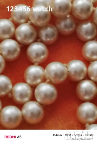 Старо красиво перлено колие, снимка 5 - Колиета, медальони, синджири - 53754637