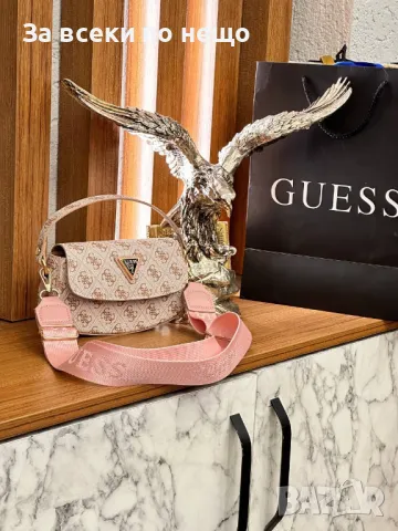Дамска чанта с дълга дръжка за през рамо Guess - Налични различни цветове Код D1356, снимка 4 - Чанти - 47975219