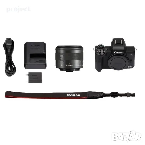 Canon EOS M50 + EF-M 15-45 .Перфектно състояние.Промо цена, снимка 2 - Фотоапарати - 56193627