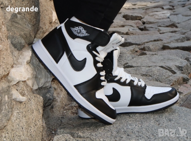 Bисоки Kецове Nike Jordan цвят-Бяло и черно 