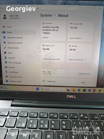 Бизнес лаптоп DELL Latitude 7300, снимка 7 - Лаптопи за работа - 56081552