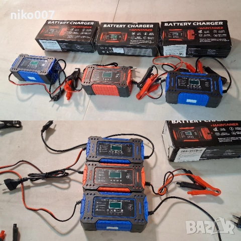 зарядно за акумулатор на кола-мотор-автомобил-ван-джип-бус, снимка 8 - Аксесоари и консумативи - 53711612