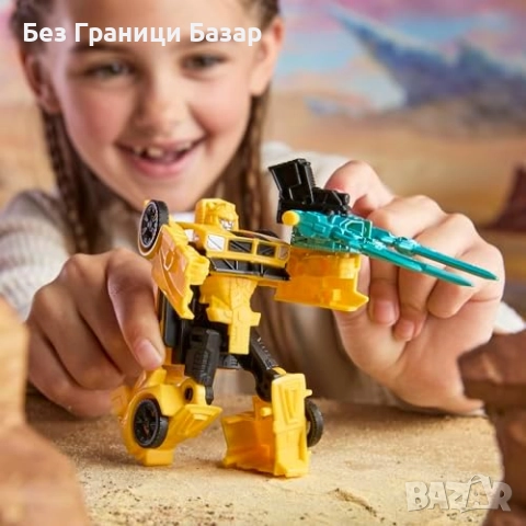 Нова Екшън фигура Transformers Bumblebee 10см робот кола играчка дете, снимка 3 - Други - 51596241