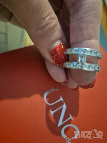 пръстен сребро и циркони, снимка 2 - Пръстени - 53060398