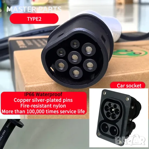 офесионална SMART зарядна станция Type 2 22kW 32A WiFi RFID 5м, снимка 13 - Аксесоари и консумативи - 55878725