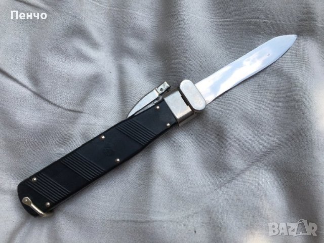 стар военен/парашутистки, десантен, гравитационен/ нож - BUNDESWEHR - Germany - 1959г., снимка 6 - Антикварни и старинни предмети - 41881804